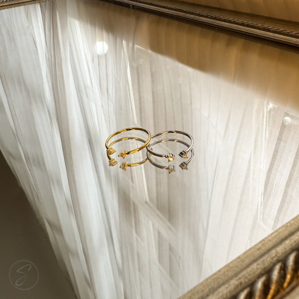 Anel Moissanite Gota