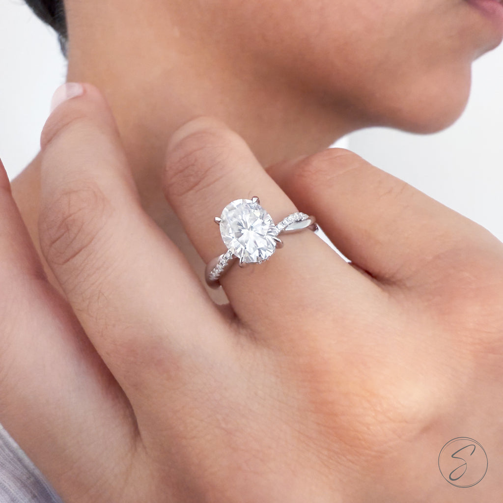 Solitário Moissanite Uno