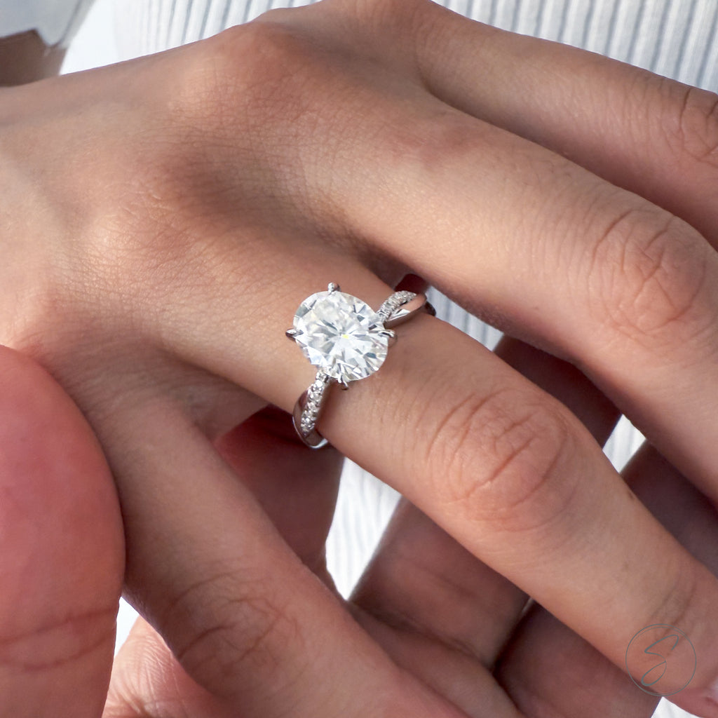 Solitário Moissanite Uno