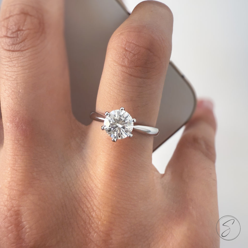 Solitário Moissanite Estrela