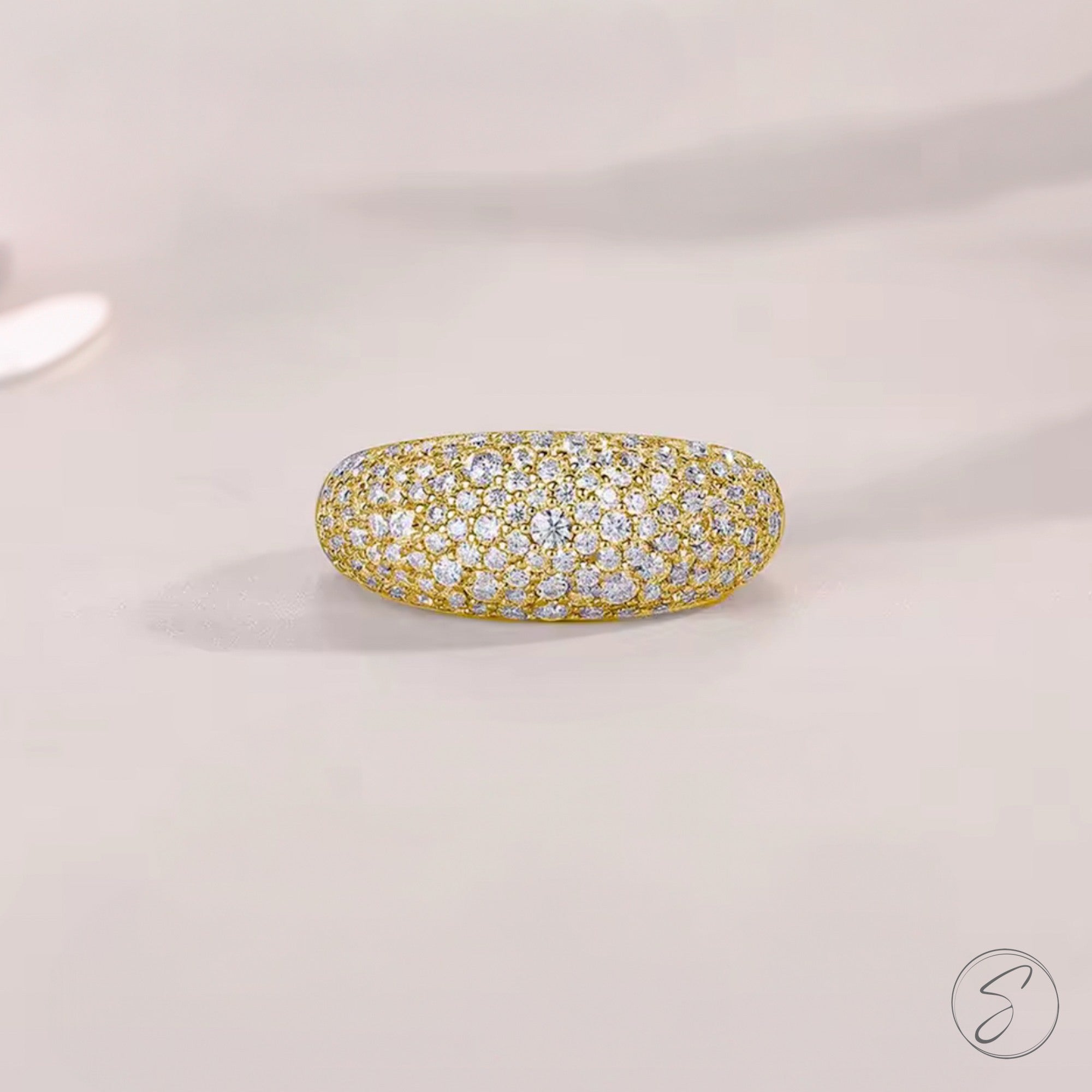 Anel Moissanite Bombê