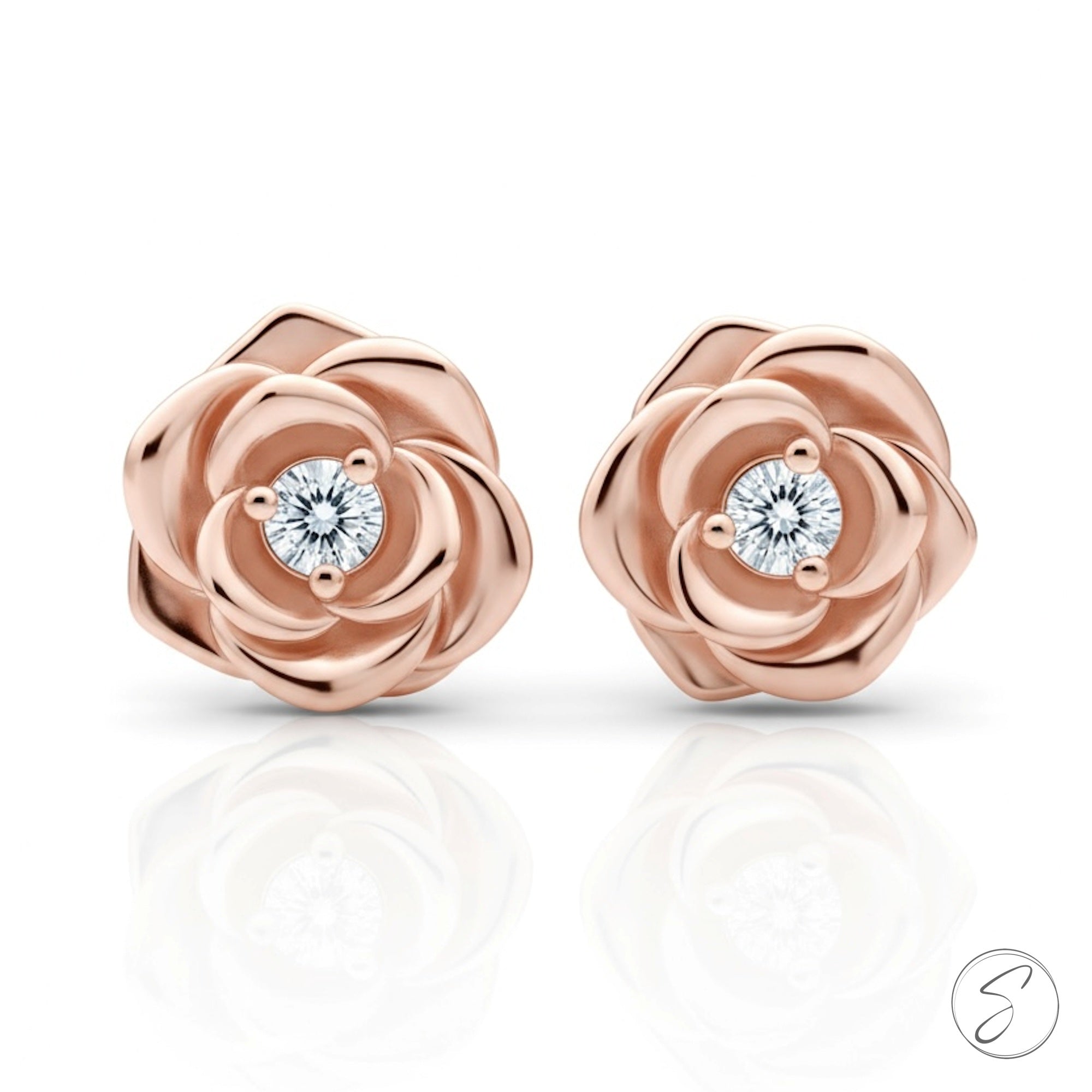 Brinco Moissanite Rosa