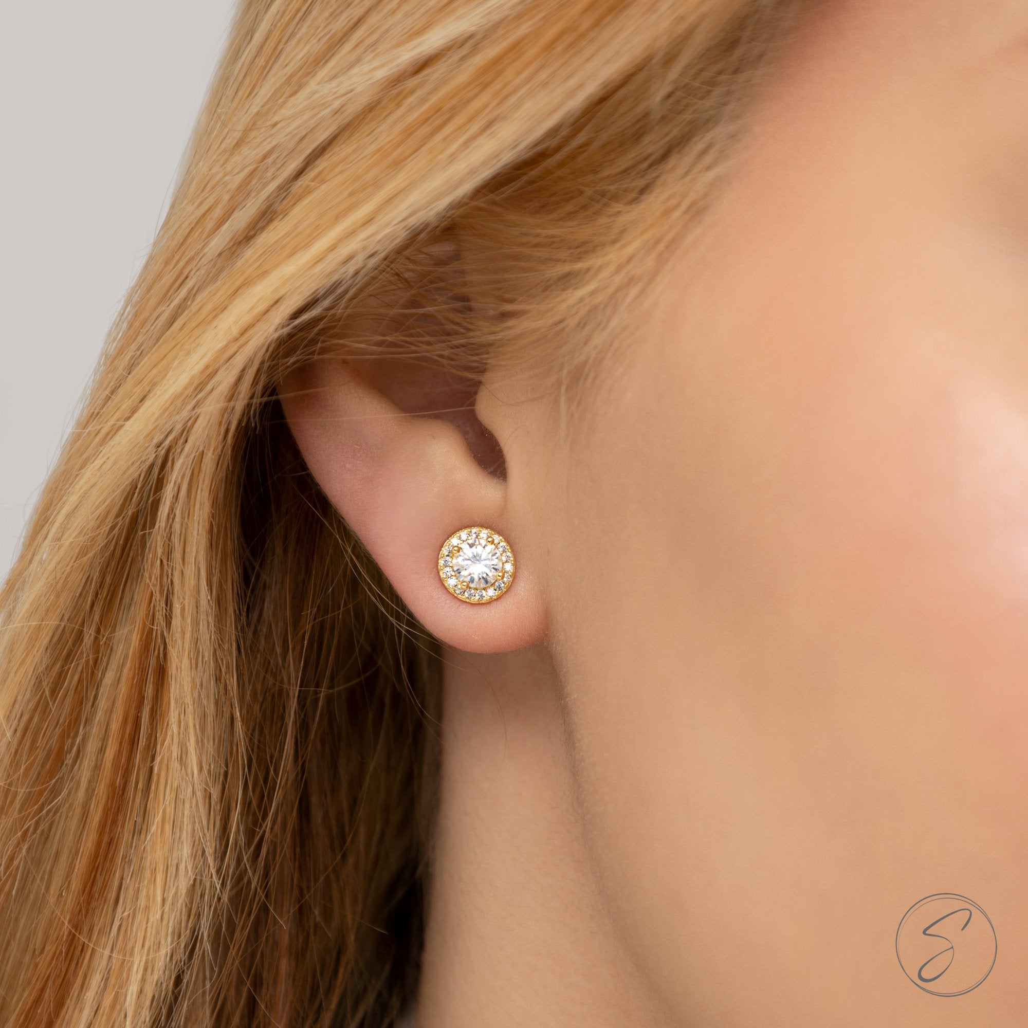 Brincos Moissanite Luz