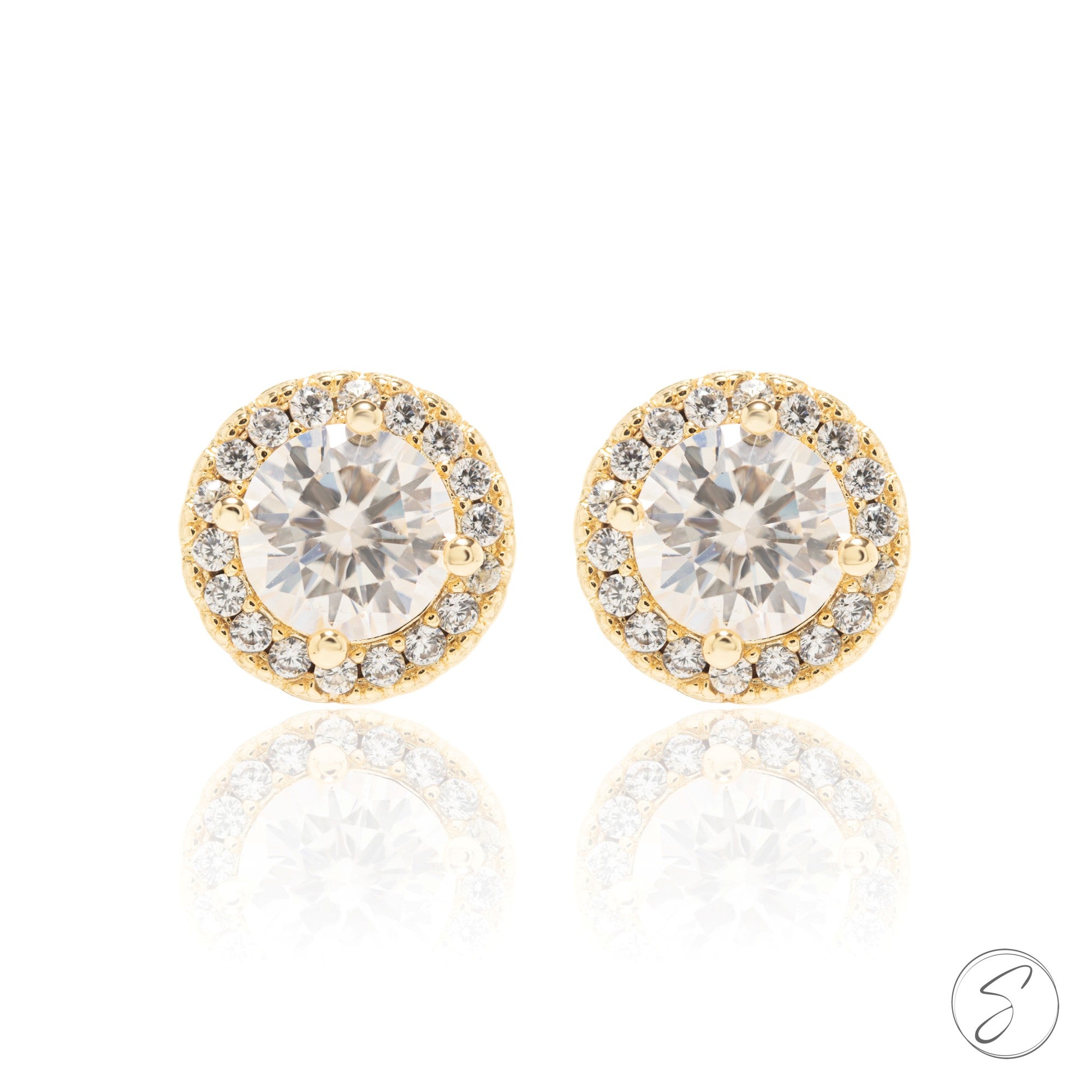 Brincos Moissanite Luz