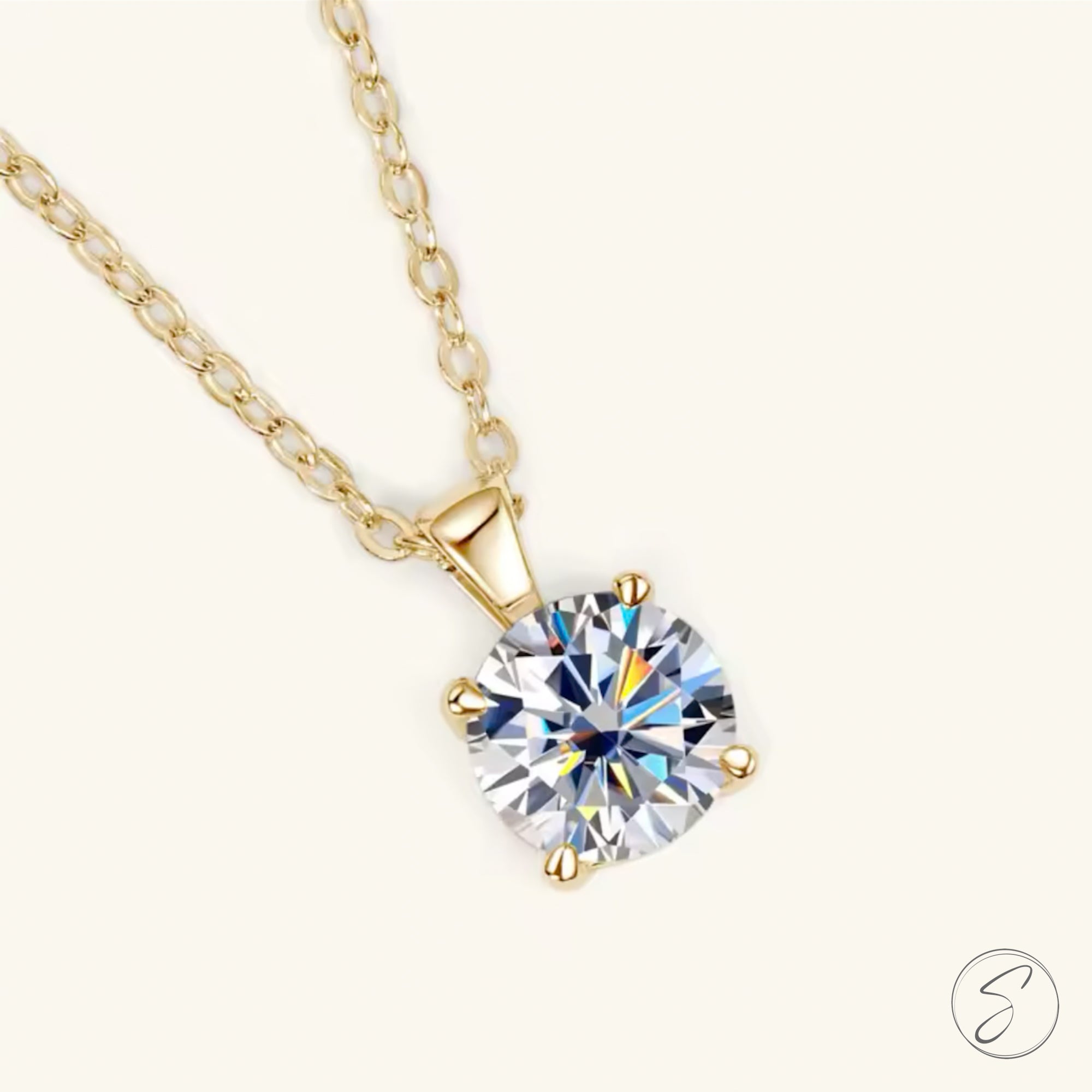 Colar Moissanite Estrela