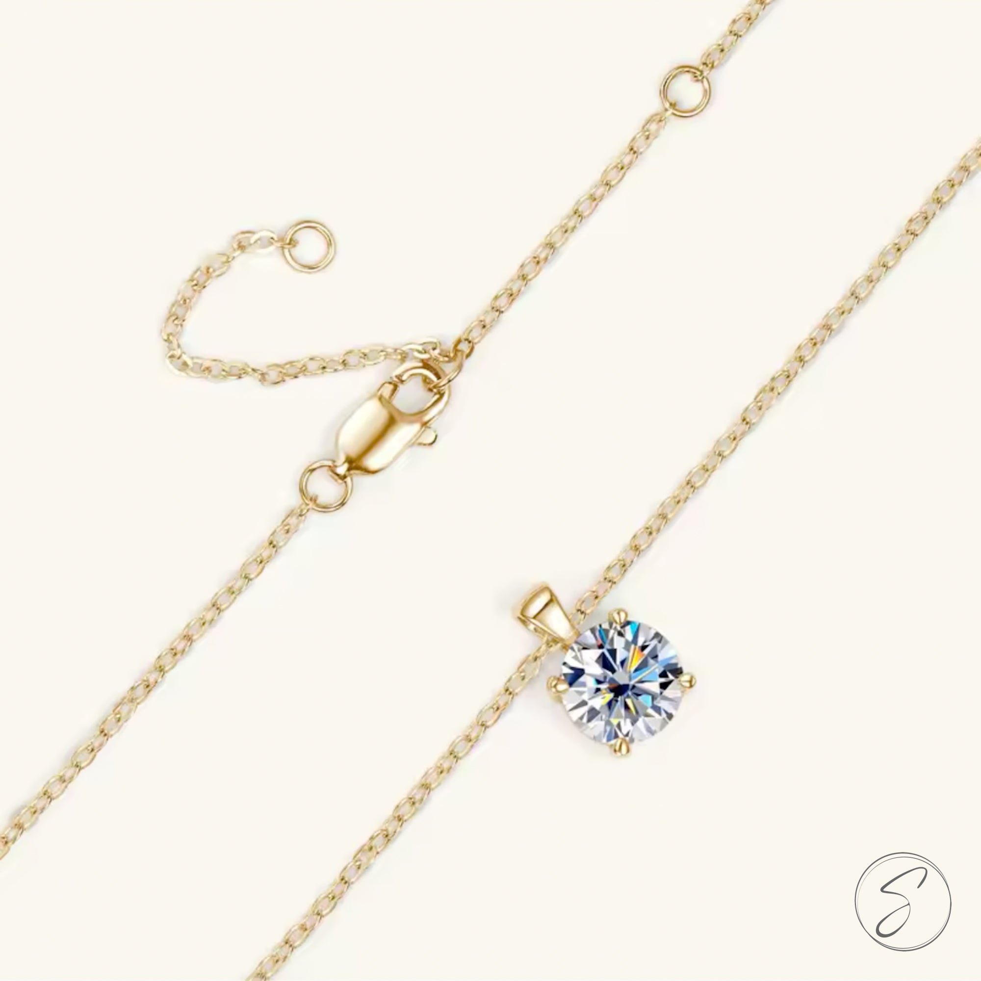 Colar Moissanite Estrela