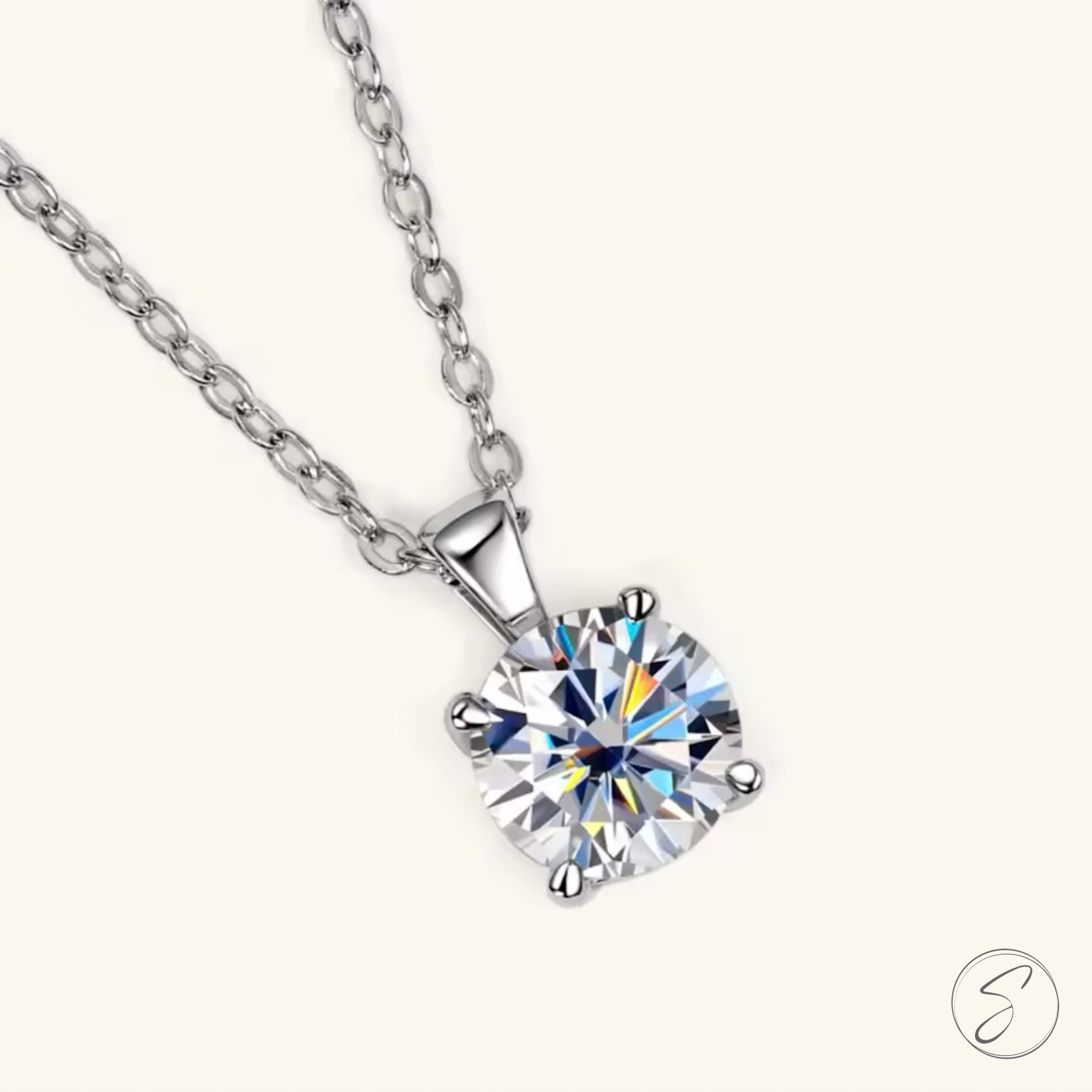 Colar Moissanite Estrela