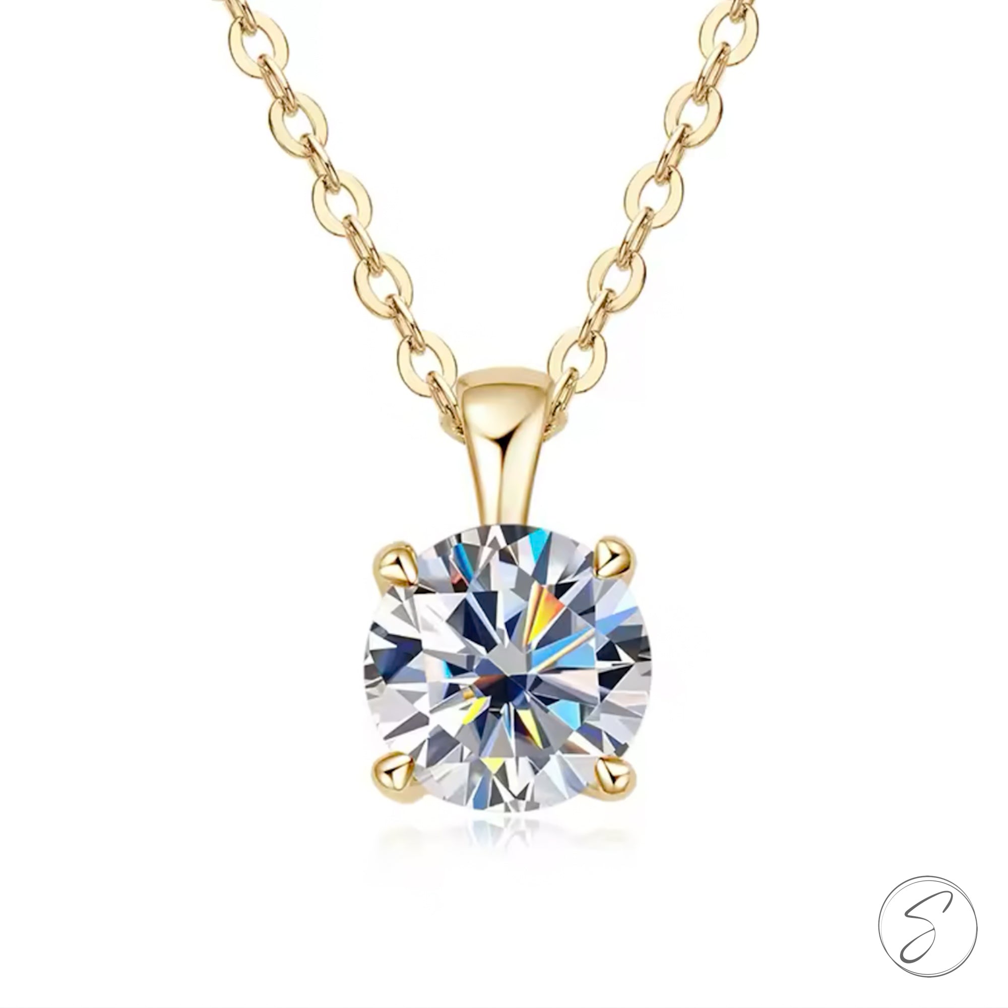 Colar Moissanite Estrela
