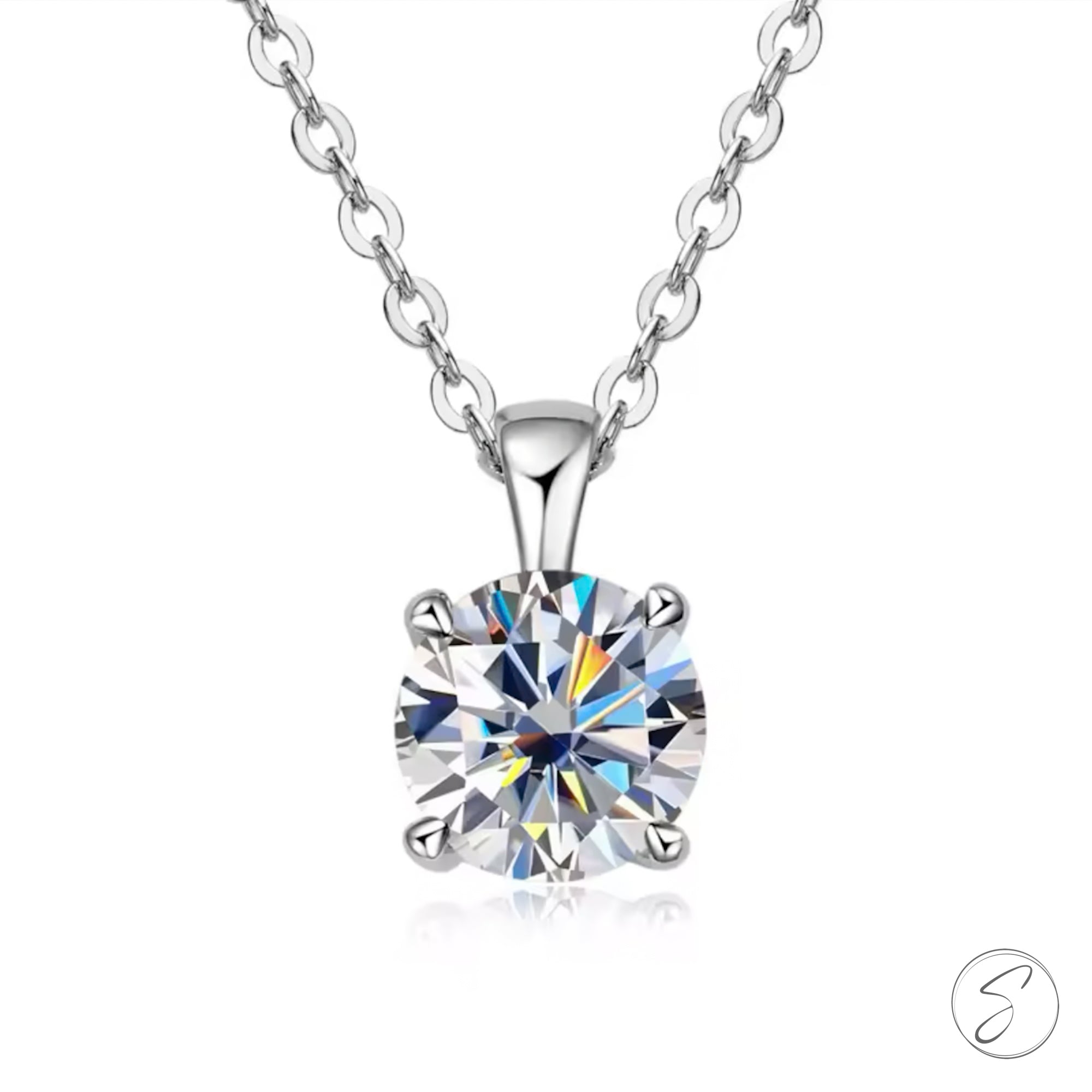 Colar Moissanite Estrela