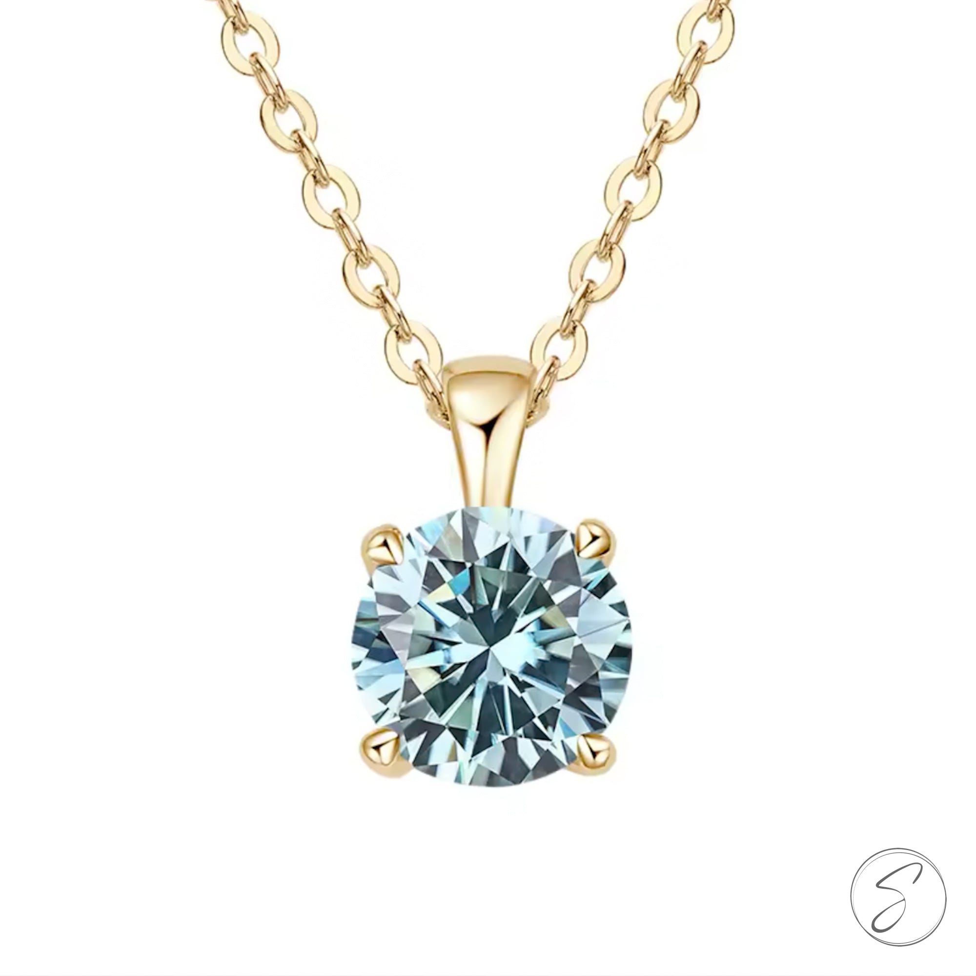Colar Moissanite Estrela