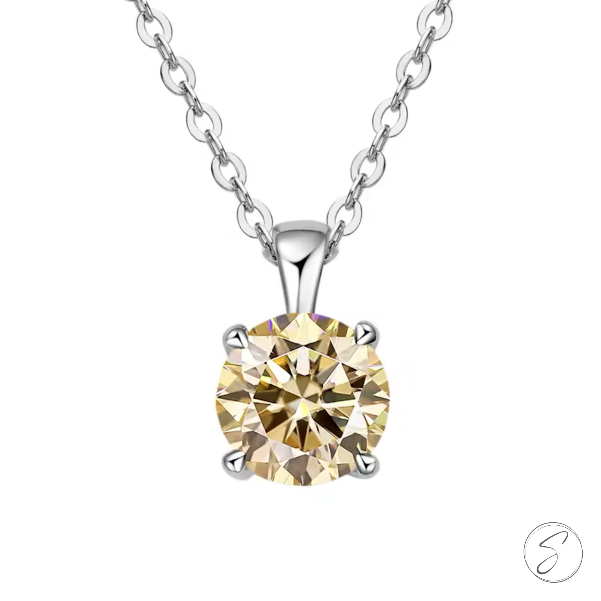 Colar Moissanite Estrela