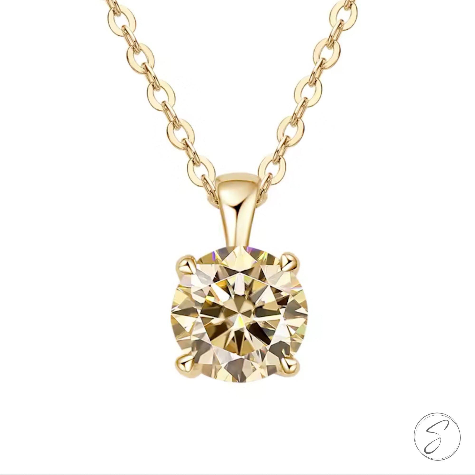 Colar Moissanite Estrela