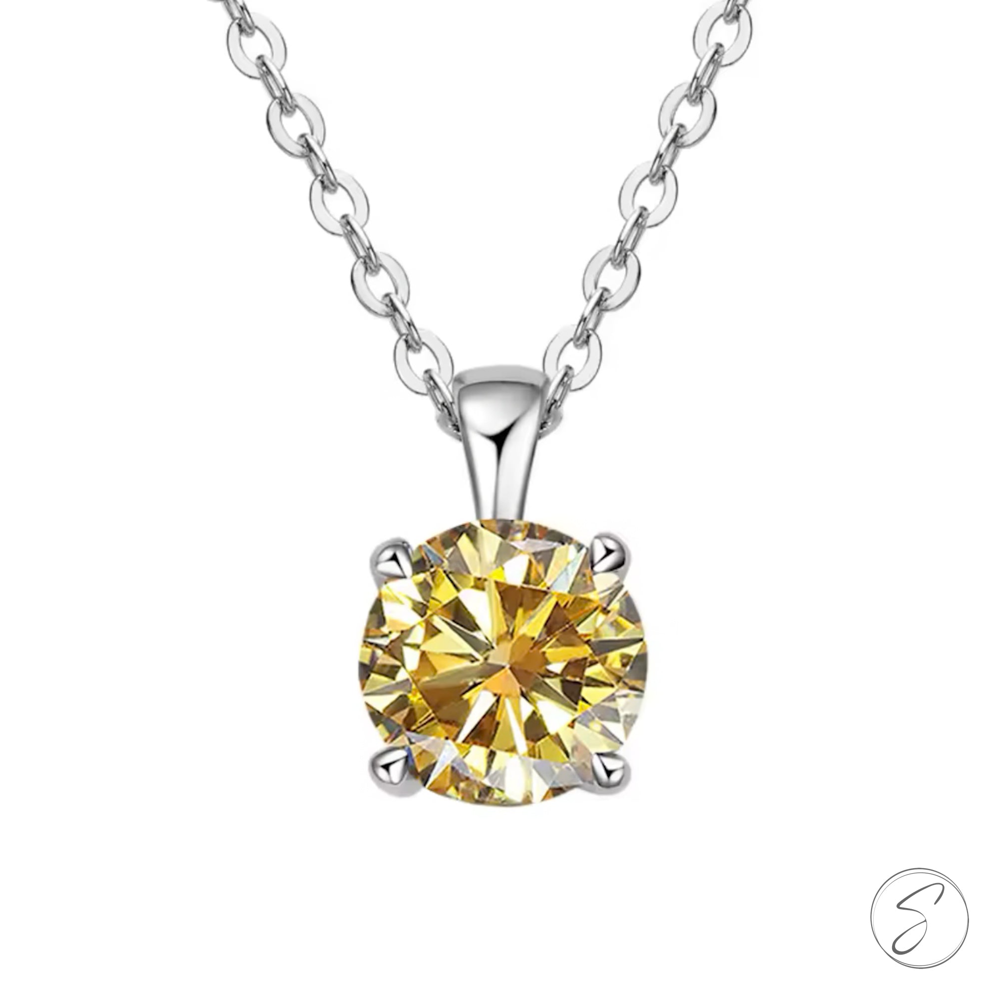 Colar Moissanite Estrela