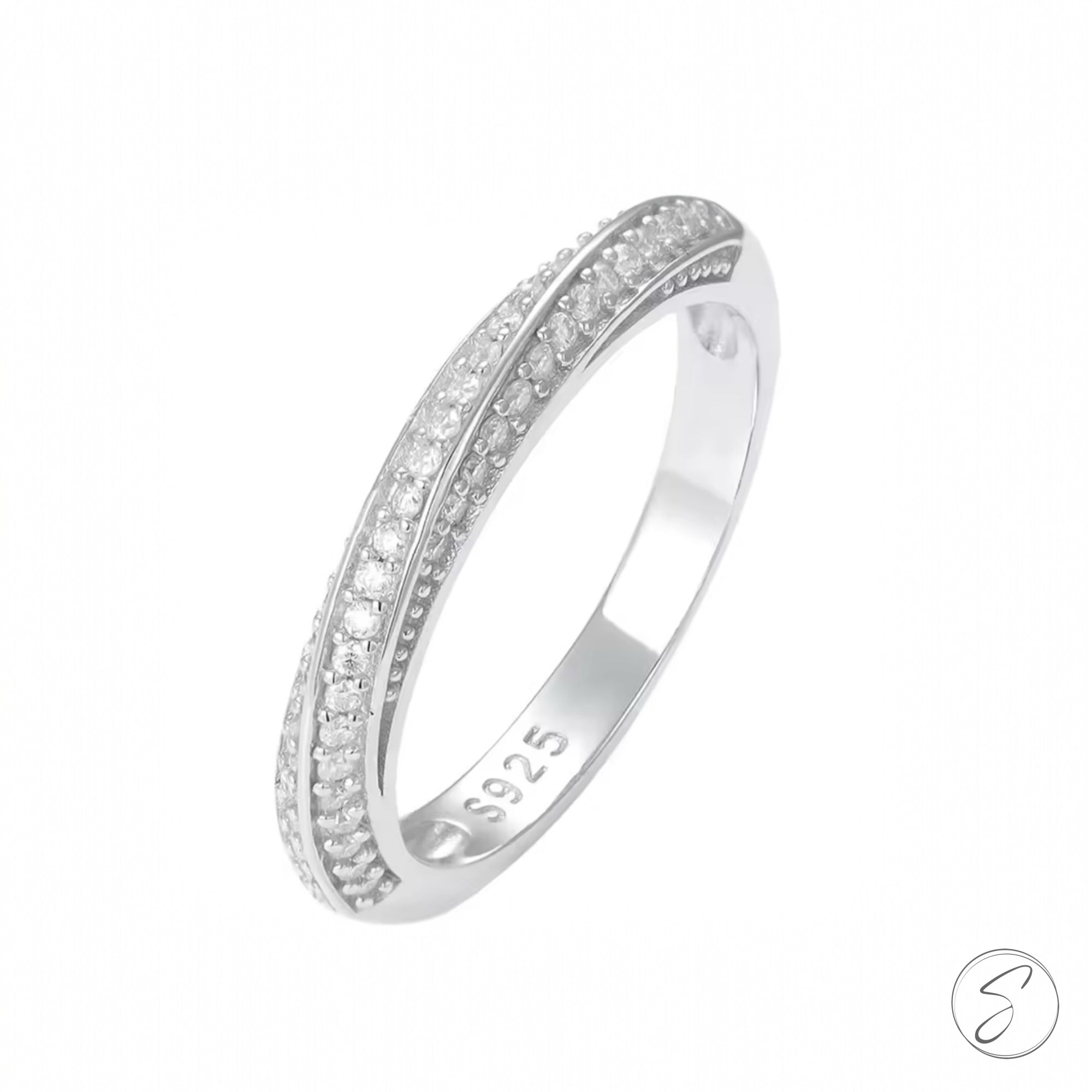 Aliança Moissanite Torcida