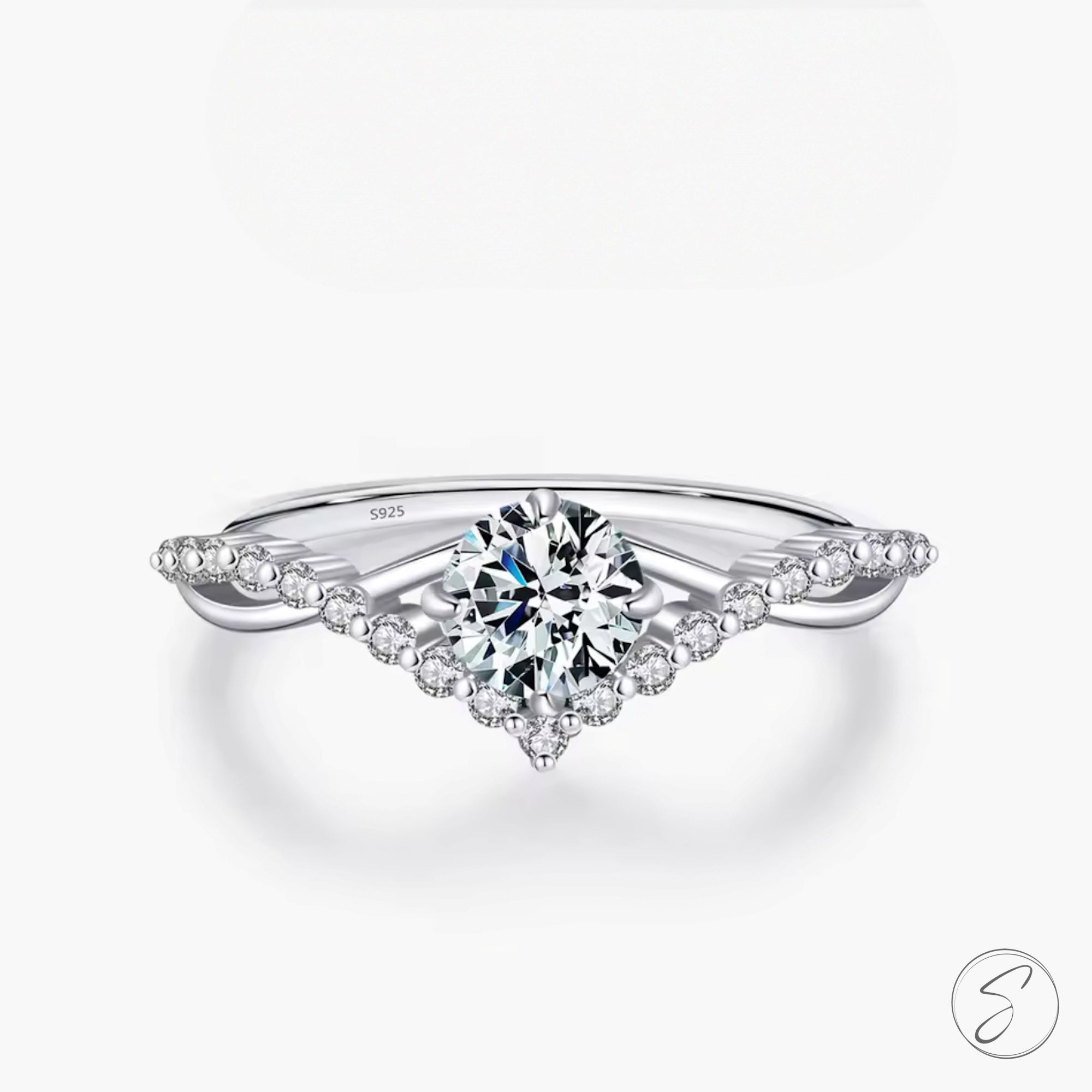 Anel Moissanite Delicado