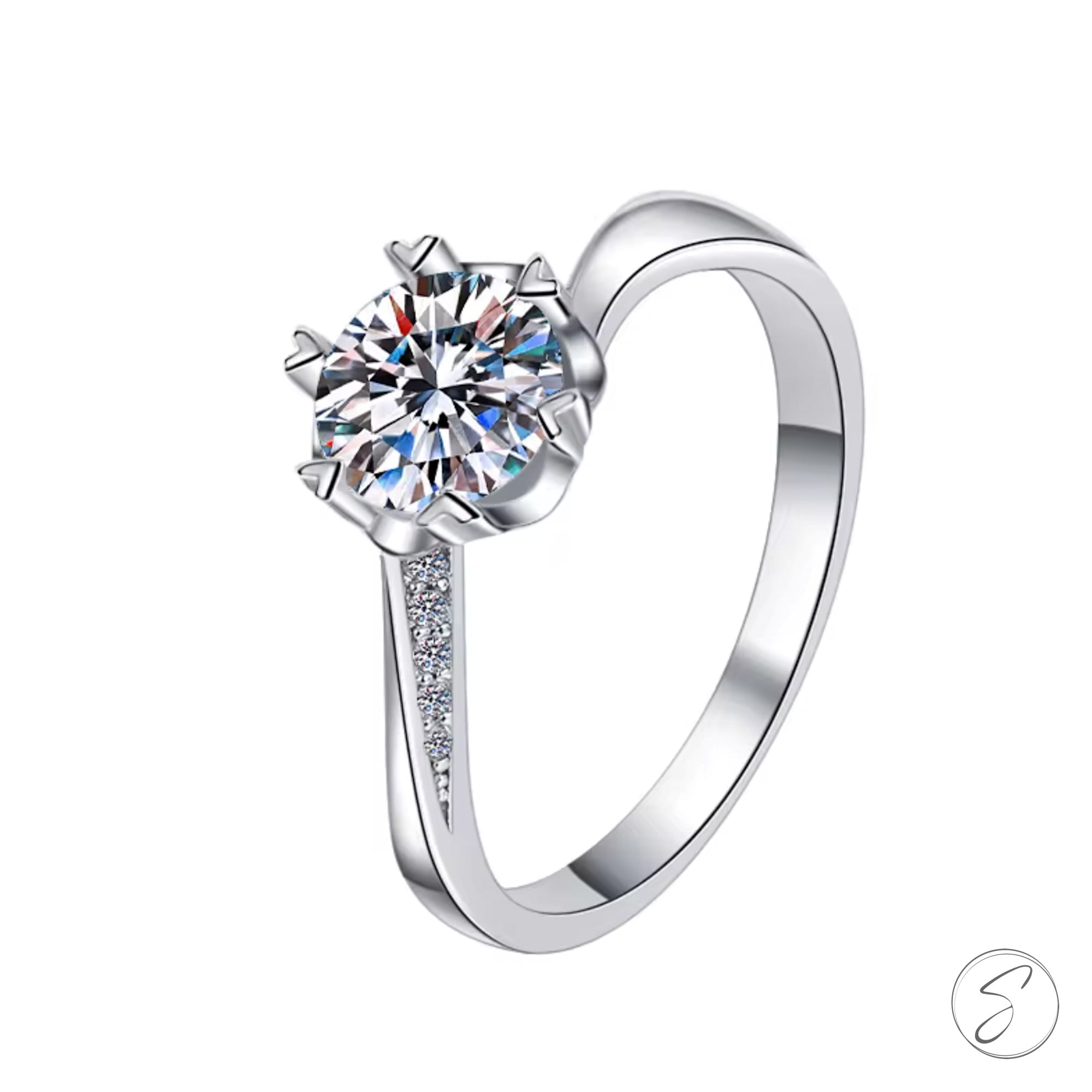 Solitário Moissanite Mira