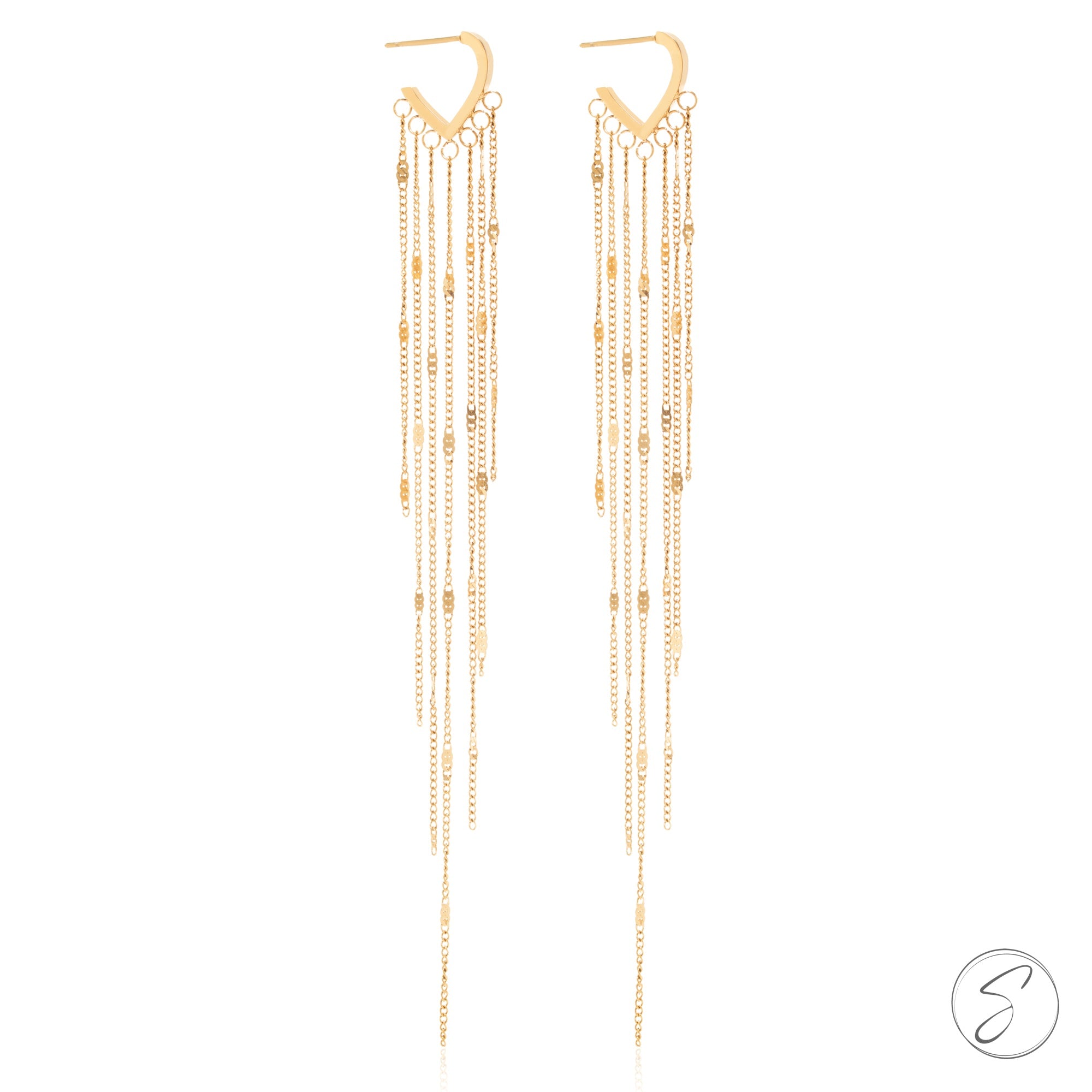 Brinco Alongado Coração