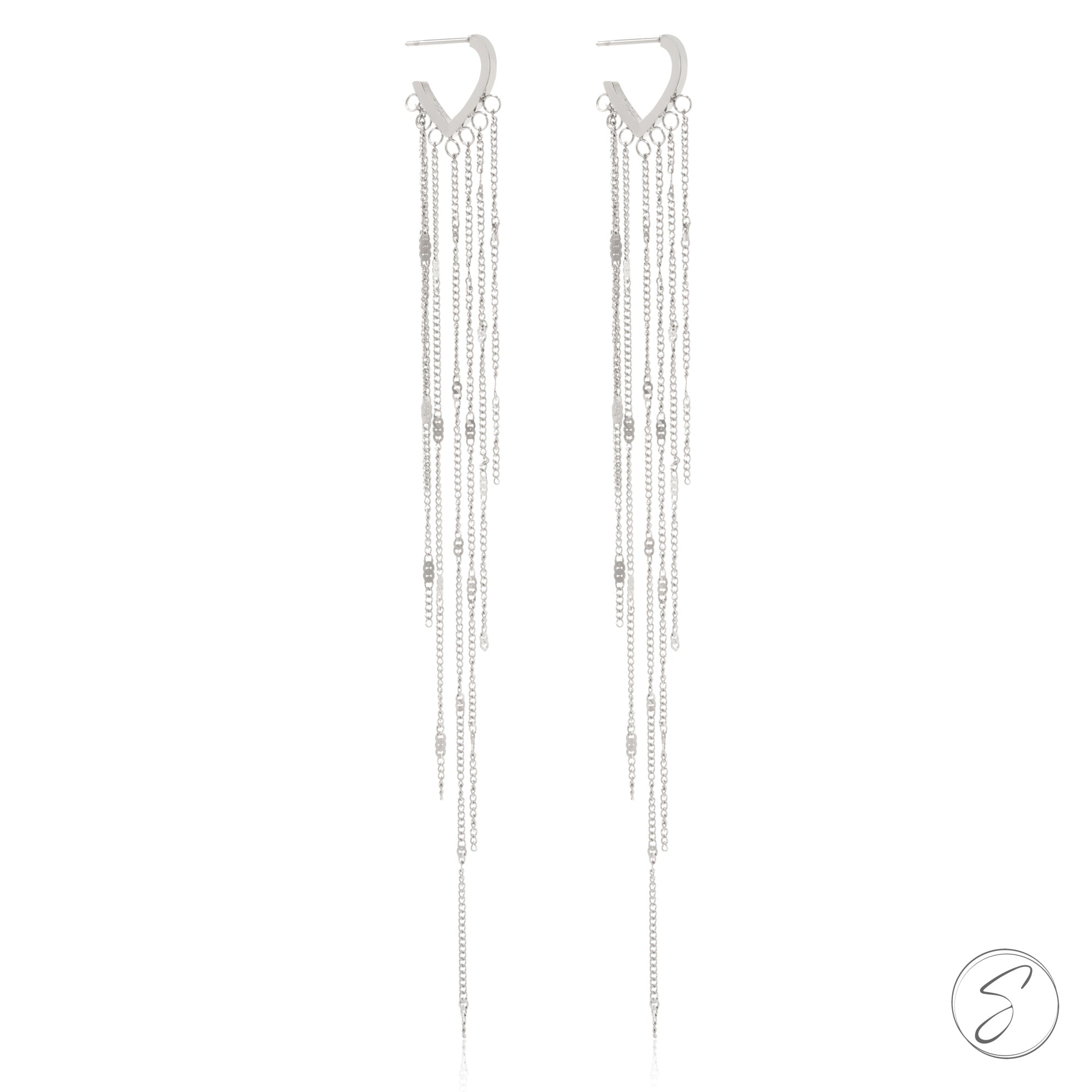 Brinco Alongado Coração