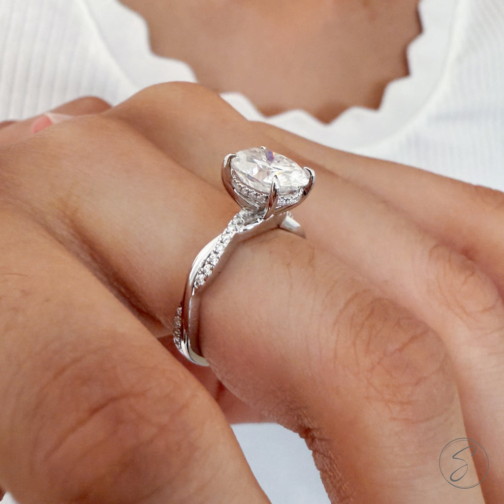 Solitário Moissanite Uno