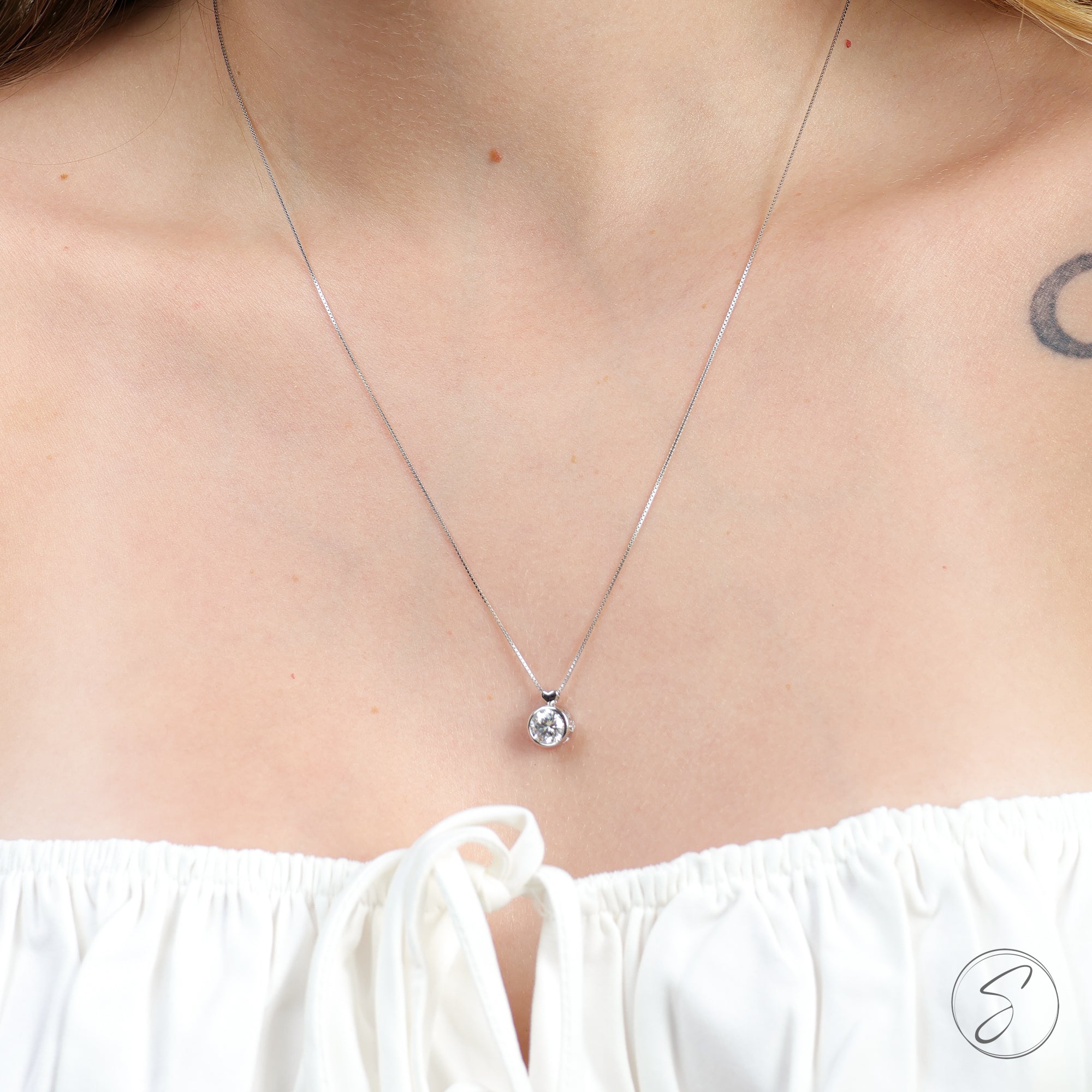 Colar Moissanite Lumiar