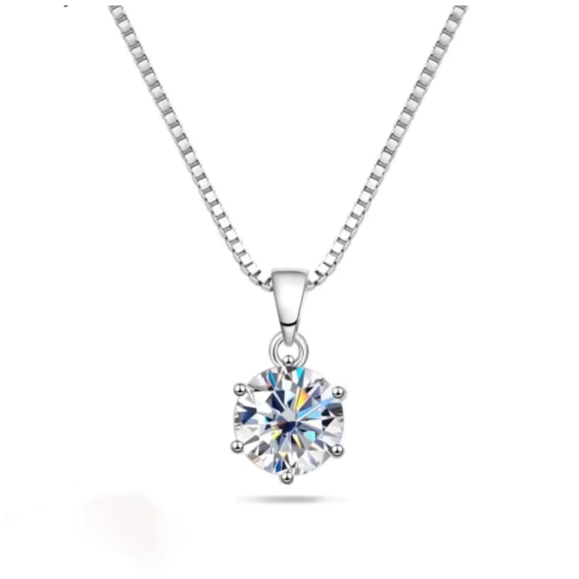 Colar Moissanite Ponto de Luz