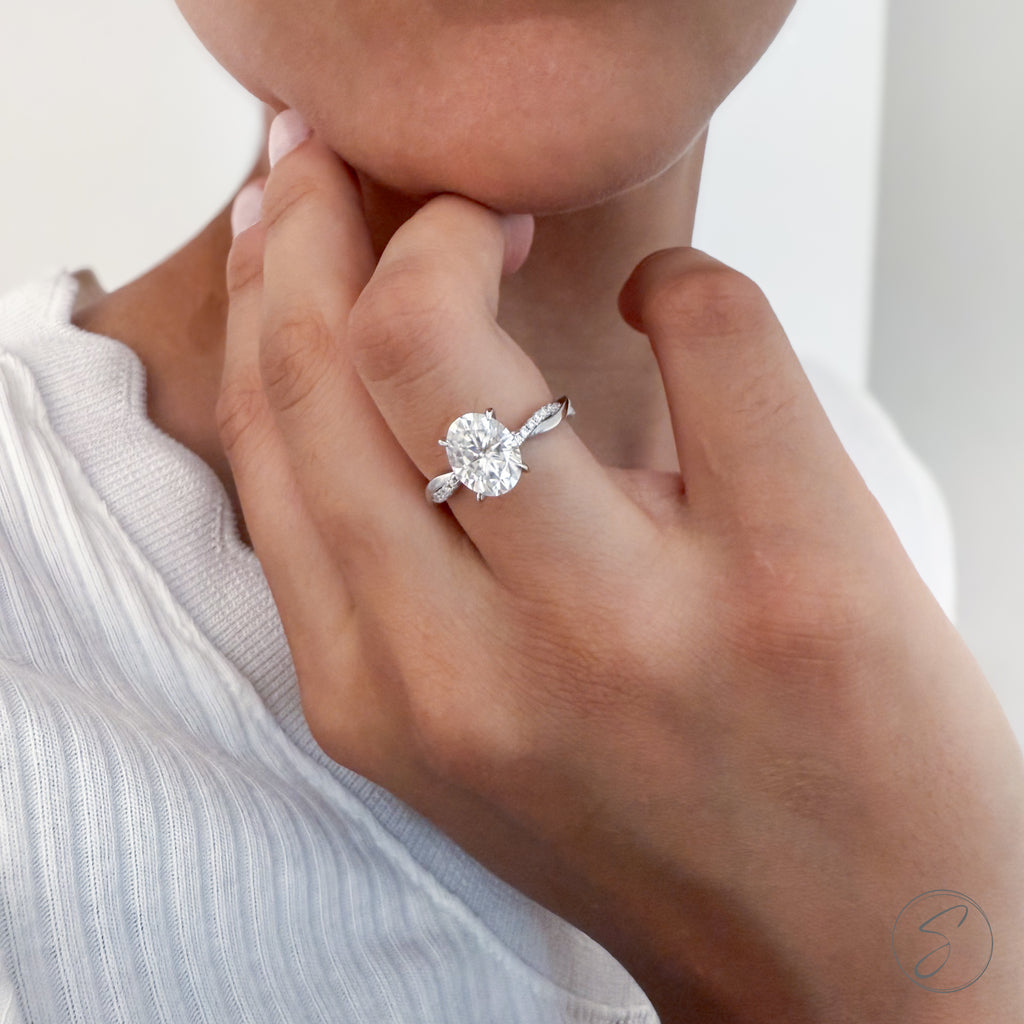 Solitário Moissanite Uno